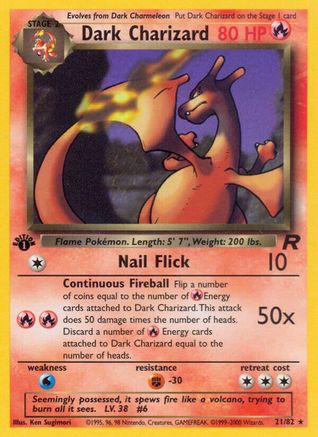 Dark Charizard (21) (21) Unlimited - Team Rocket