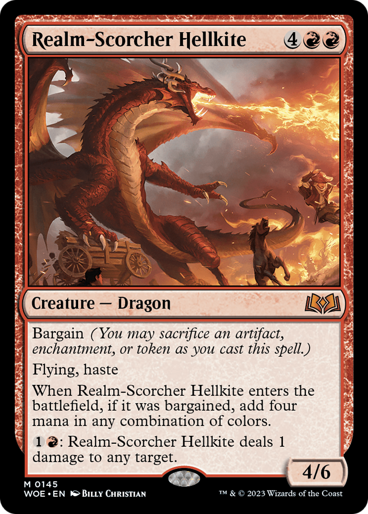 Realm-Scorcher Hellkite (145) - Wilds of Eldraine