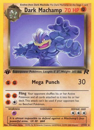 Dark Machamp (27) (27) Unlimited - Team Rocket