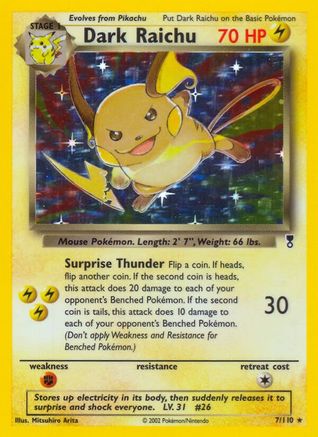 Dark Raichu (7/110) [Legendary Collection] Reverse Holofoil