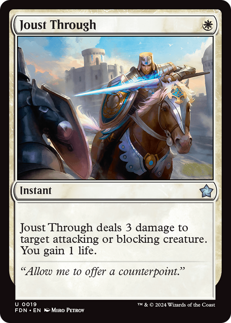 Joust Through [Foundations] Foil