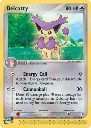 Delcatty (29/109) [EX: Ruby & Sapphire] Reverse Holofoil