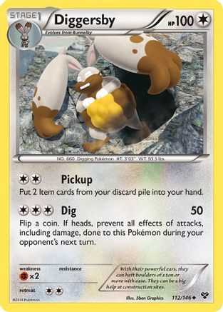 Diggersby (112/146) [XY: Base Set] Reverse Holofoil