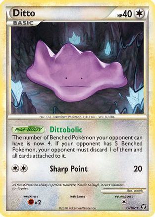Ditto (17/102) [HeartGold & SoulSilver: Triumphant] Reverse Holofoil