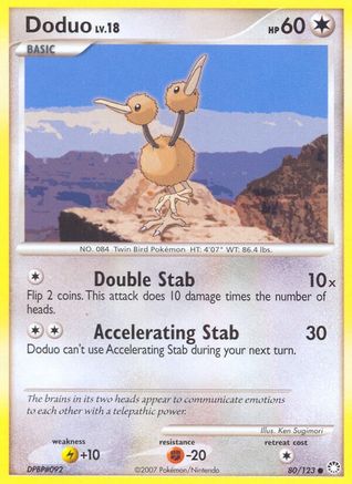 Doduo (80/123) [Diamond & Pearl: Mysterious Treasures] | Silver Goblin