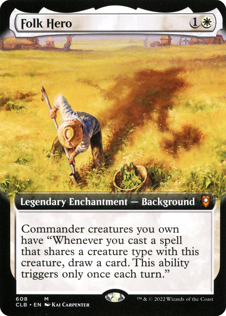 Folk Hero (Extended Art) (608) - Commander Legends: Battle for Baldur's Gate