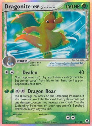 Dragonite ex (Delta Species) (91) Holofoil - Dragon Frontiers