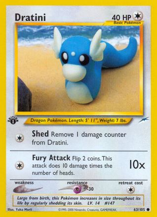 Dratini (63/105) [Neo Destiny Unlimited] | Silver Goblin