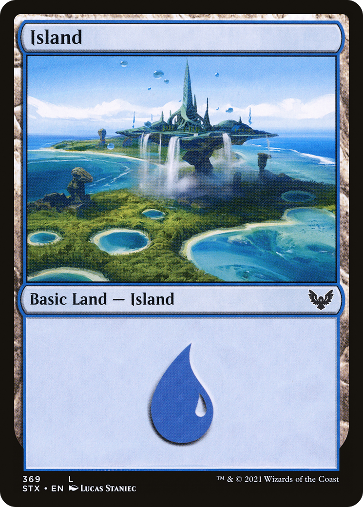 Island (369) [Strixhaven: School of Mages] Foil