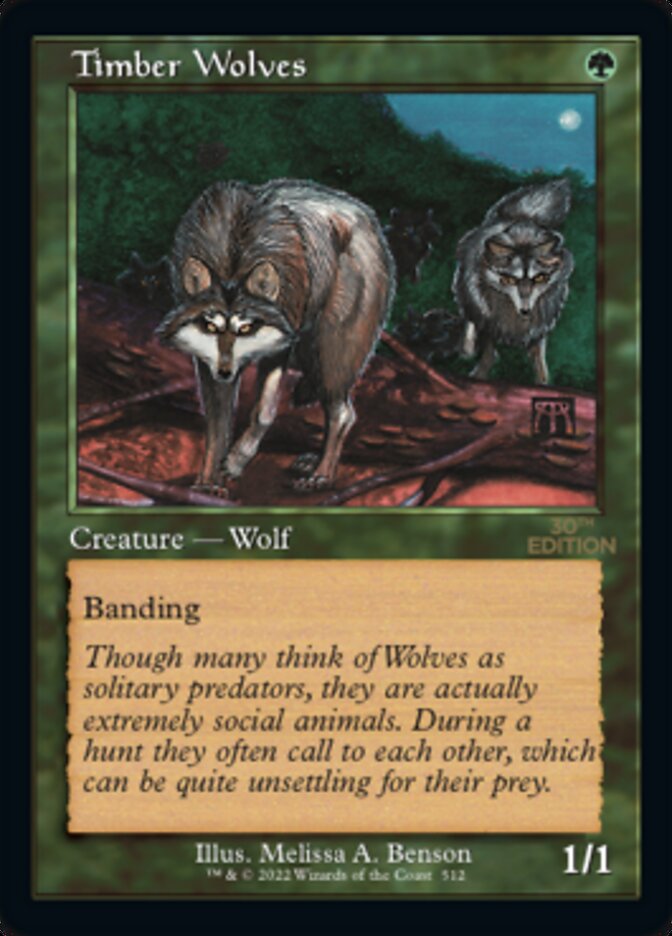 Timber Wolves (Retro) (512) - 30th Anniversary Edition