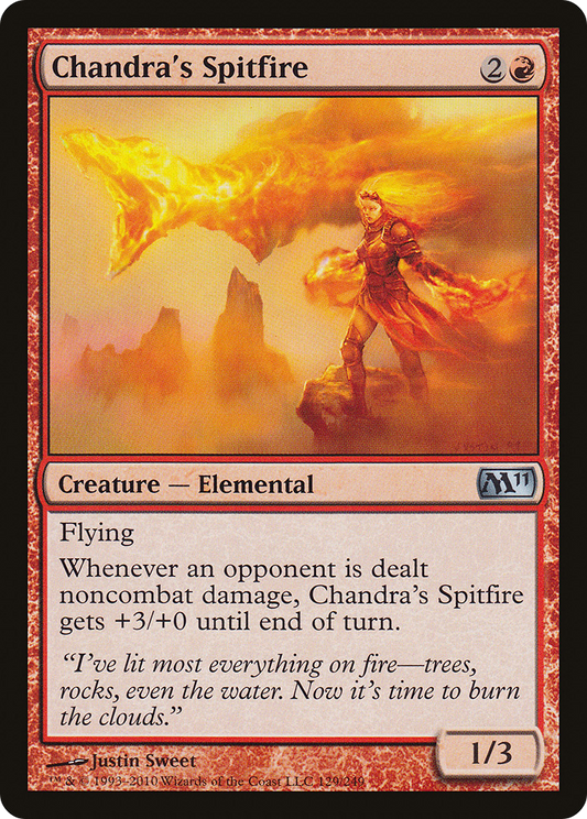 Chandra's Spitfire [Magic 2011] Foil