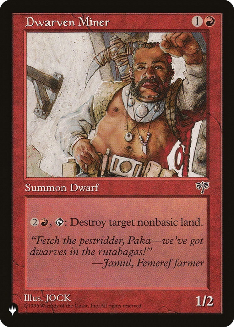 Dwarven Miner (Retro) (MIR-169) - The List