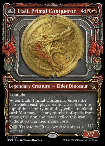 Etali, Primal Conqueror // Etali, Primal Sickness (Showcase) (298) Foil - March of the Machine