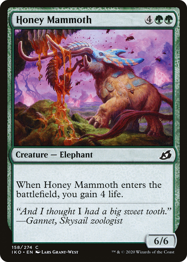 Honey Mammoth (158) Foil - Ikoria: Lair of Behemoths