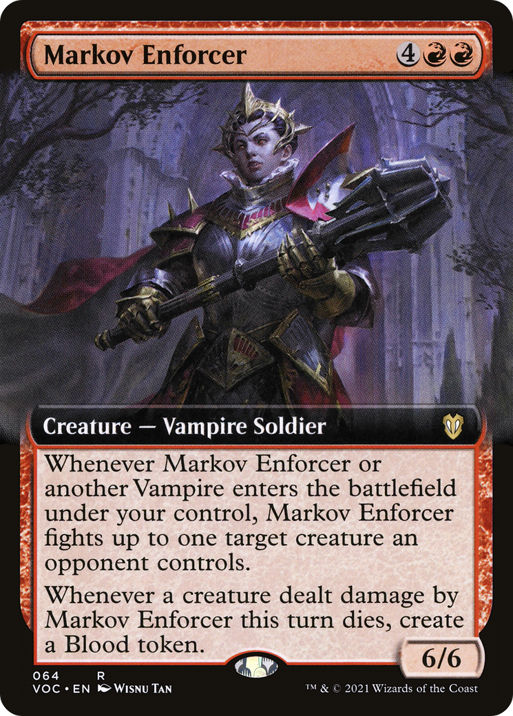 Markov Enforcer (Extended Art) (064) - Crimson Vow Commander