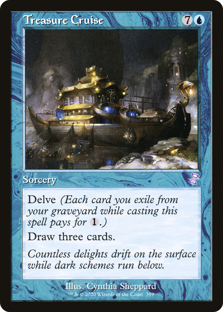 Treasure Cruise (Retro) (319) Foil - Time Spiral Remastered