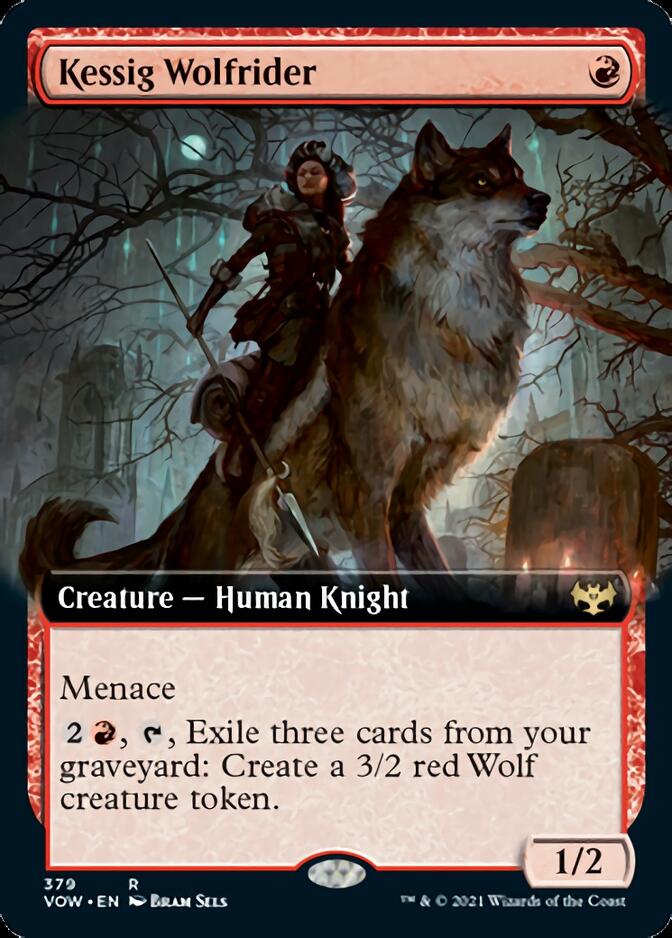 Kessig Wolfrider (Extended Art) [Innistrad: Crimson Vow] | Silver Goblin