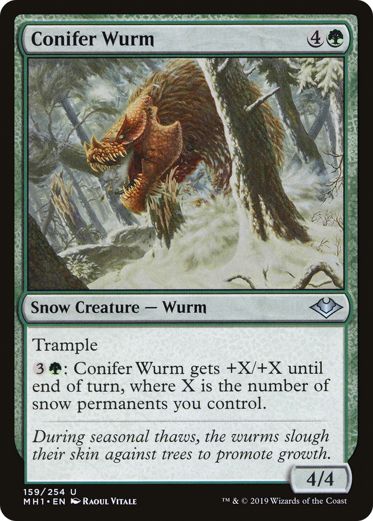 Conifer Wurm (159) Foil - Modern Horizons