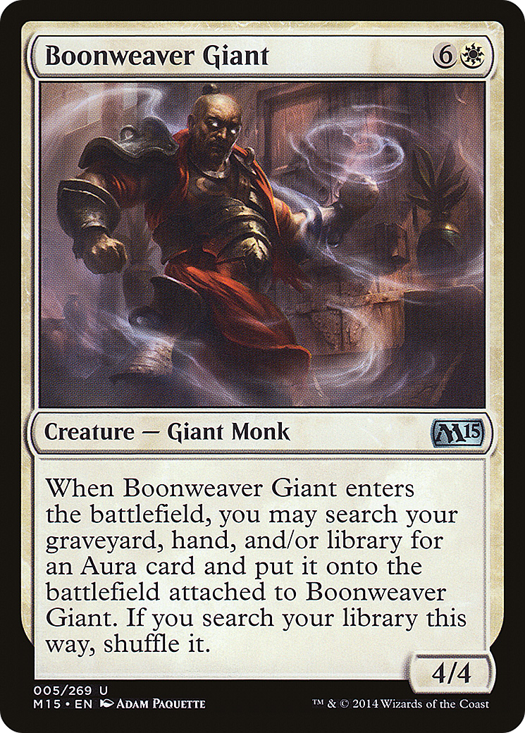 Boonweaver Giant (005) - Magic 2015