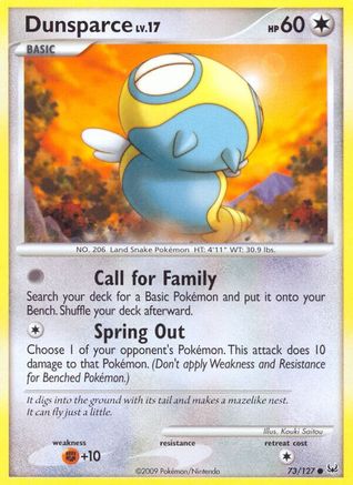 Dunsparce (73/127) [Platinum: Base Set] | Silver Goblin