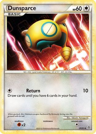 Dunsparce (29/95) [HeartGold & SoulSilver: Unleashed] Reverse Holofoil