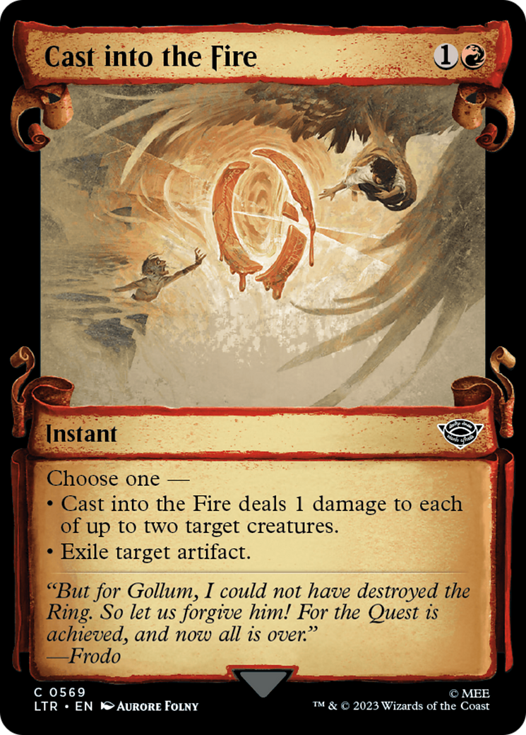 Cast into the Fire [The Lord of the Rings: Tales of Middle-Earth Showcase Scrolls] Foil