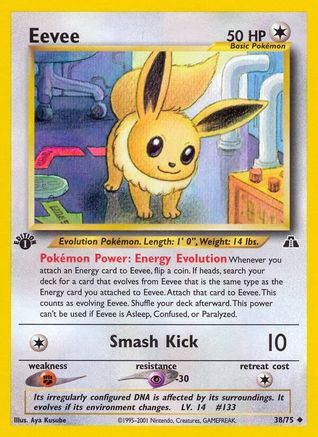 Eevee (38/75) [Neo Discovery Unlimited] | Silver Goblin