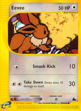 Eevee (54/144) [Skyridge] Reverse Holofoil
