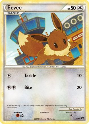Eevee (47/90) [HeartGold & SoulSilver: Undaunted] Reverse Holofoil