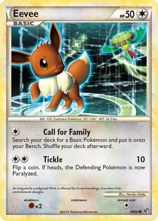 Eevee (48/90) [HeartGold & SoulSilver: Undaunted] Reverse Holofoil