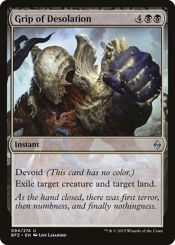 Grip of Desolation (094) Foil - Battle for Zendikar