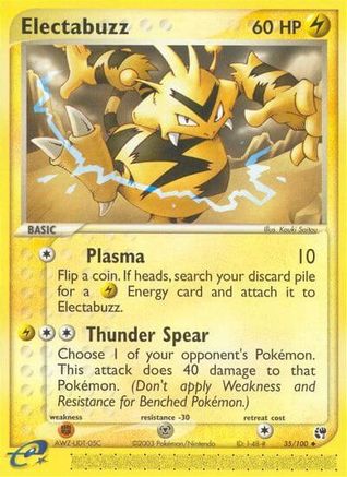 Electabuzz (35/100) [EX: Sandstorm] | Silver Goblin