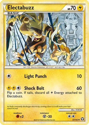 Electabuzz (33/102) [HeartGold & SoulSilver: Triumphant] Reverse Holofoil