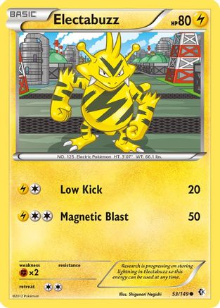 Electabuzz (53/149) [Black & White: Boundaries Crossed] Reverse Holofoil