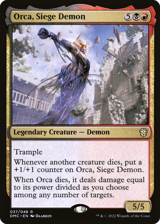 Orca, Siege Demon [Dominaria United Commander] Foil
