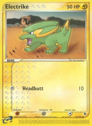 Electrike (52/109) [EX: Ruby & Sapphire] Reverse Holofoil