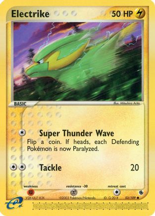 Electrike (53/109) [EX: Ruby & Sapphire] Reverse Holofoil