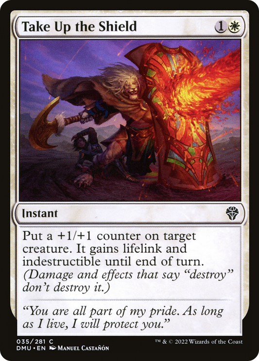 Take Up the Shield [Dominaria United] Foil
