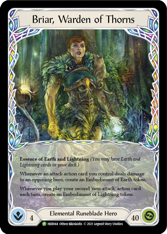 Briar, Warden of Thorns [HER044] (Promo)  Cold Foil | Silver Goblin