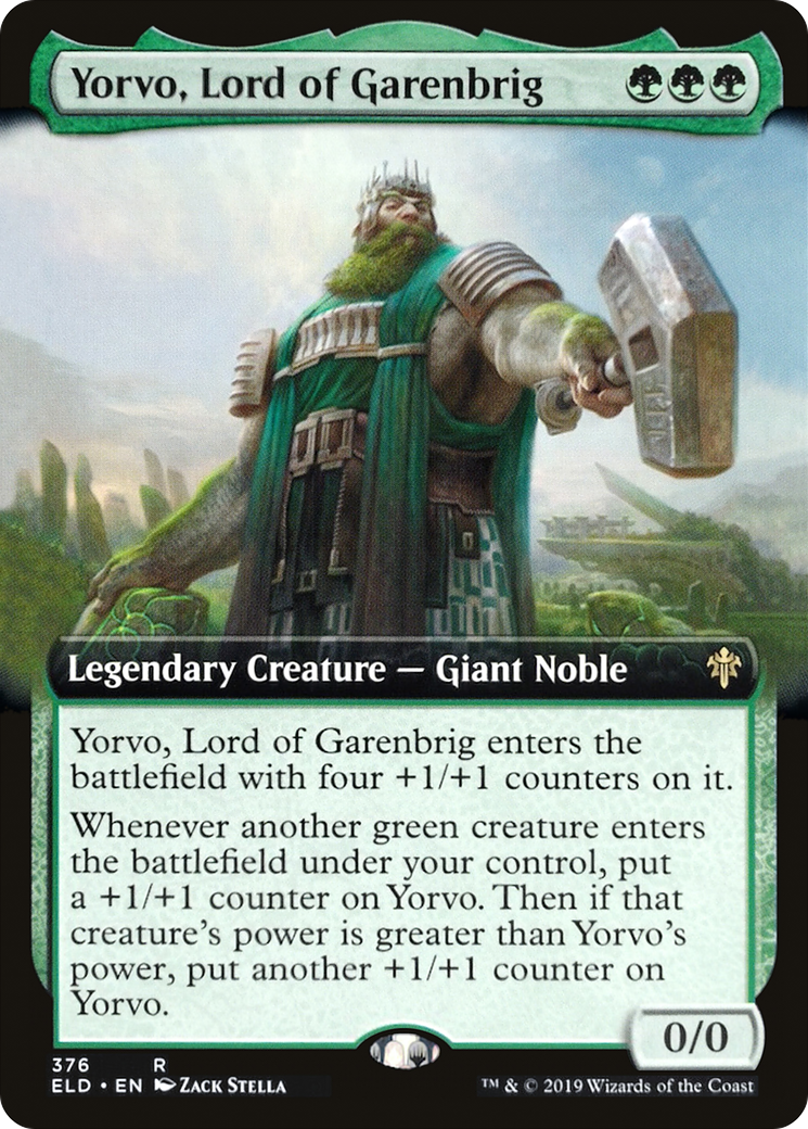 Yorvo, Lord of Garenbrig (Extended Art) (376) - Throne of Eldraine
