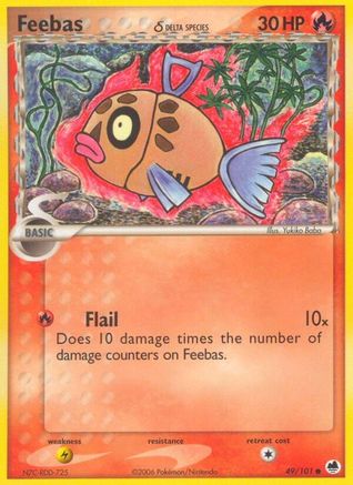 Feebas (49/101) (Delta Species) [EX: Dragon Frontiers] | Silver Goblin