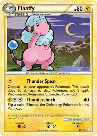 Flaaffy (42/123) [HeartGold & SoulSilver: Base Set] Reverse Holofoil