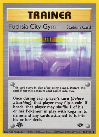 Fuchsia City Gym (114) (1st Edition) - Gym Challenge