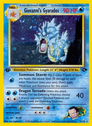 Giovanni's Gyarados (5) - Gym Challenge