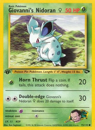 Giovanni's Nidoran F (75) Unlimited - Gym Challenge