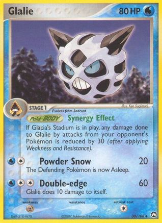 Glalie (30/108) (Stamped) [EX: Power Keepers] | Silver Goblin