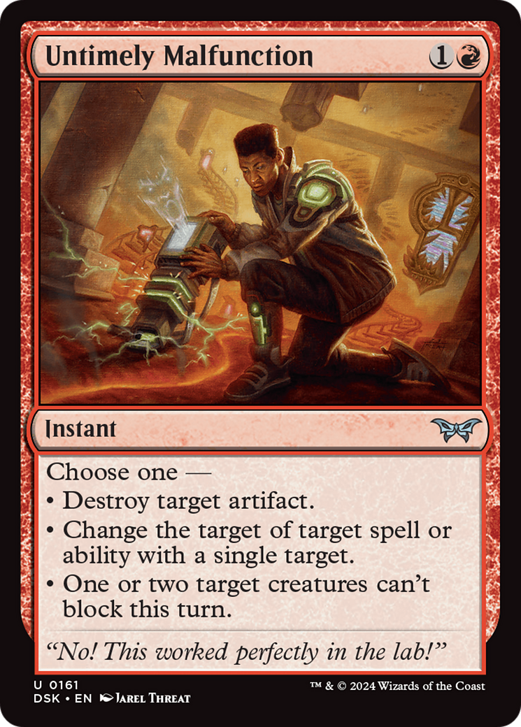 Untimely Malfunction [Duskmourn: House of Horror] Foil