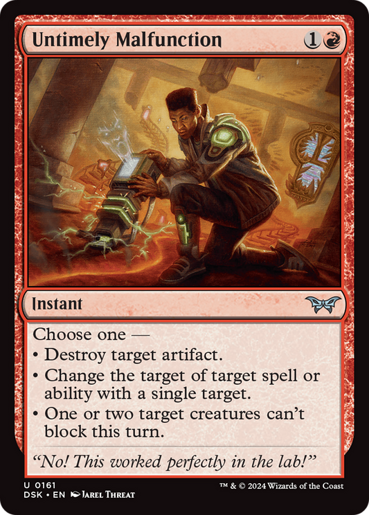 Untimely Malfunction [Duskmourn: House of Horror] Foil