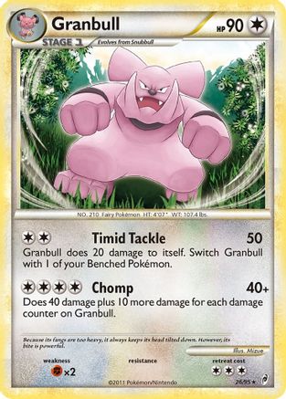 Granbull (26/95) [HeartGold & SoulSilver: Call of Legends] Reverse Holofoil