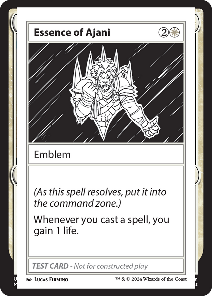 Essence of Ajani [Mystery Booster 2 Playtest Cards] | Silver Goblin